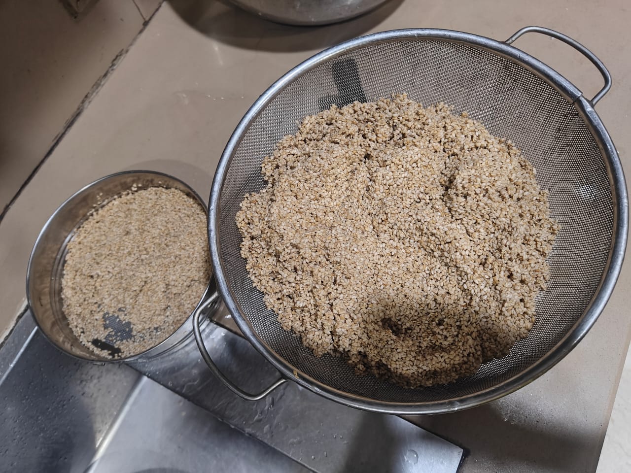 Laddu in Making (Til Laddu)