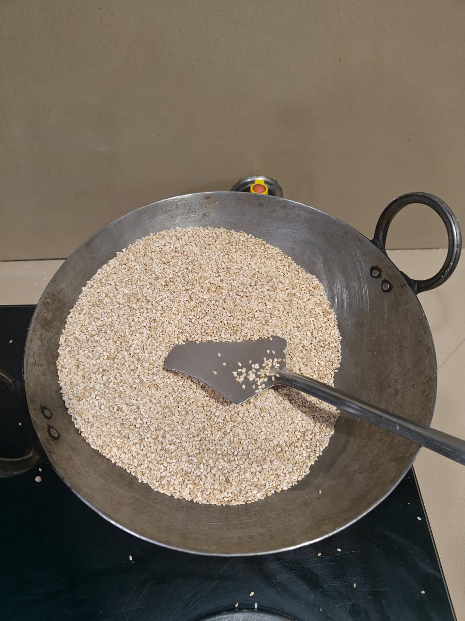 Laddu in Making (Til Laddu)