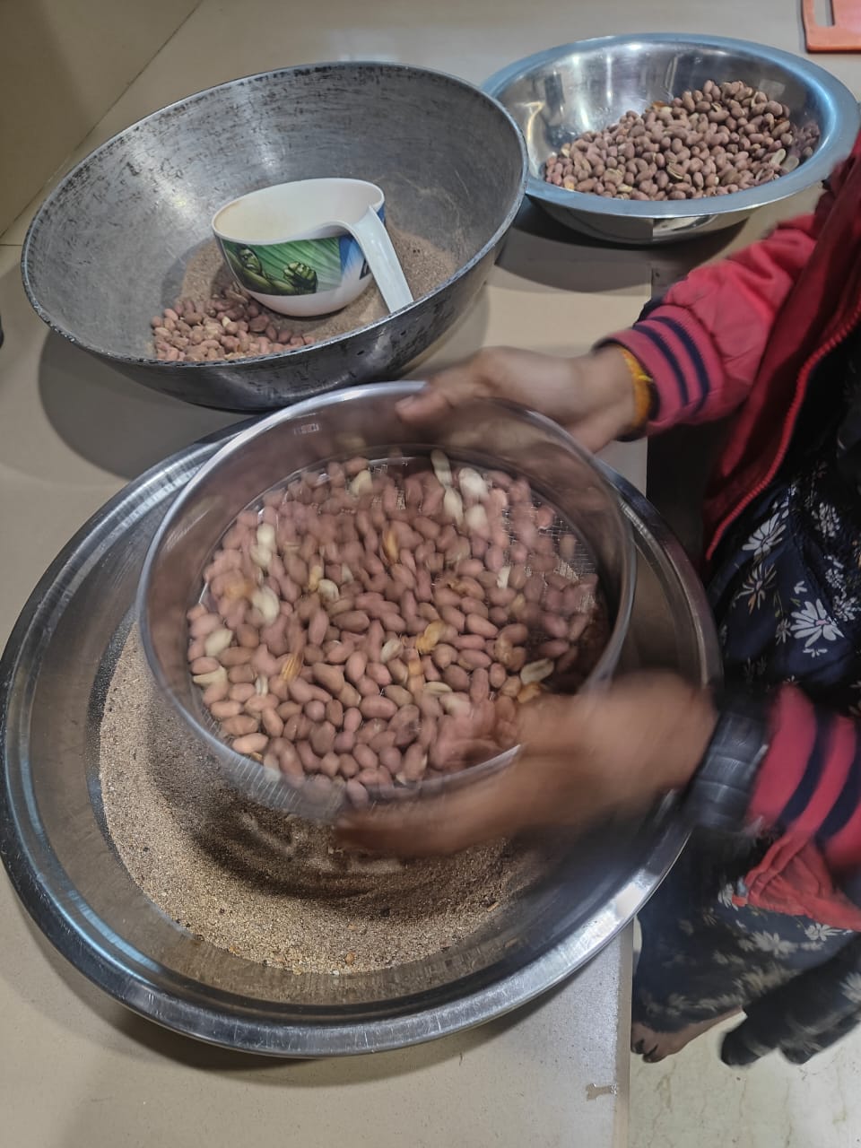 Laddu in Making (Til Laddu)